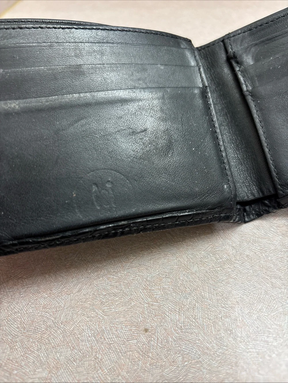LAI Genuine American Alligator Leather Bi Fold Wallet Billfold Men’s USA Made